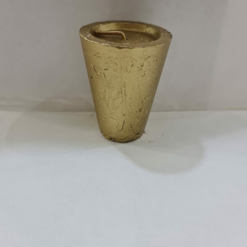 VELADORA SENCILLA DORADA
