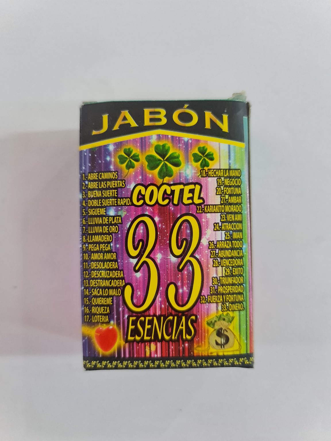 JABÓN ECONÓMICO DE 33 ESENCIAS