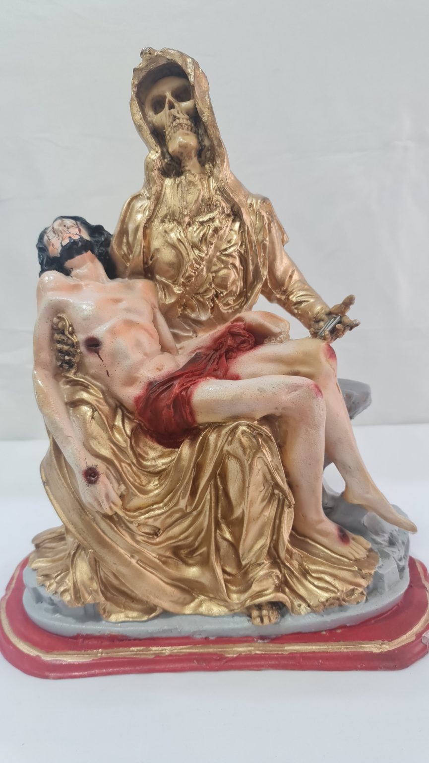 SANTA MUERTE GRANDE DORADA