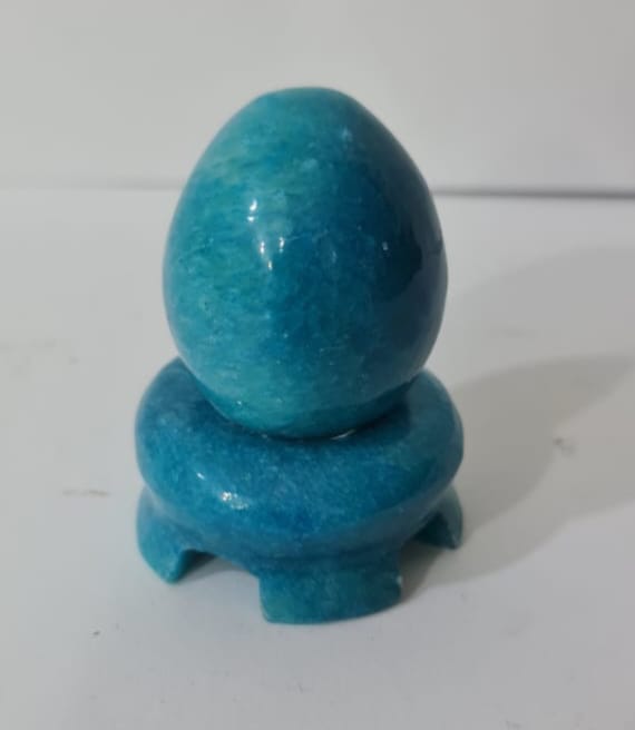 HUEVO DE ONIX AZUL CHICO