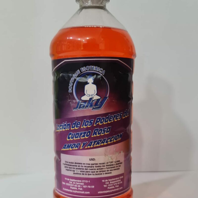 LOCIÓN DE LOS PODERES DEL CUARZO ROSA; AMOR Y ATRACCIÓN