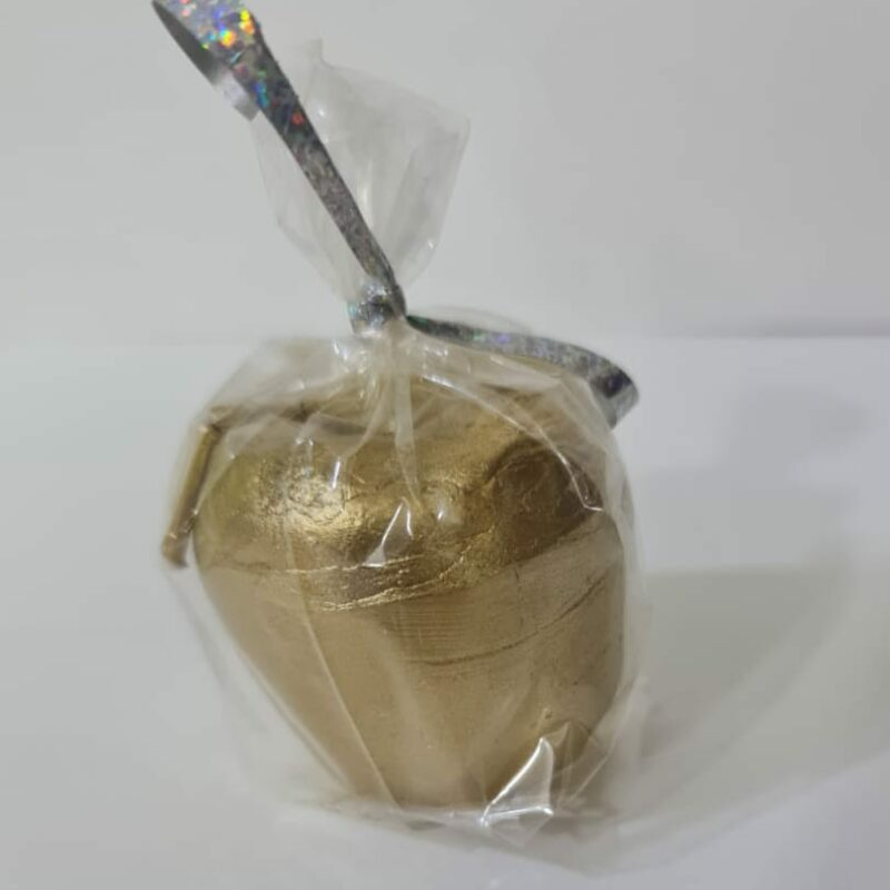 VELADORA DE MANZANA DORADA