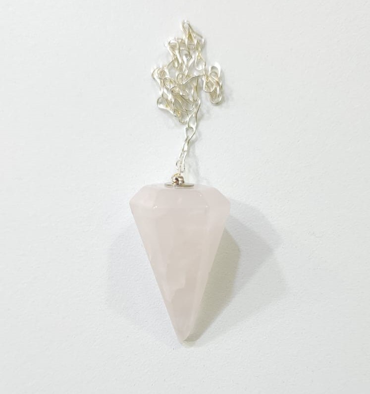 PÉNDULO DE CUARZO ROSA