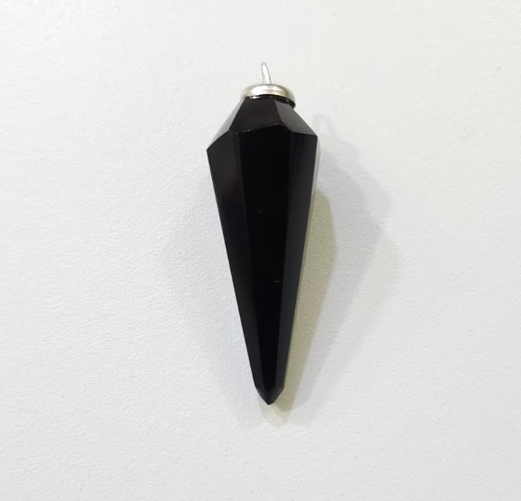 PÉNDULO DE CUARZO OBSIDIANA