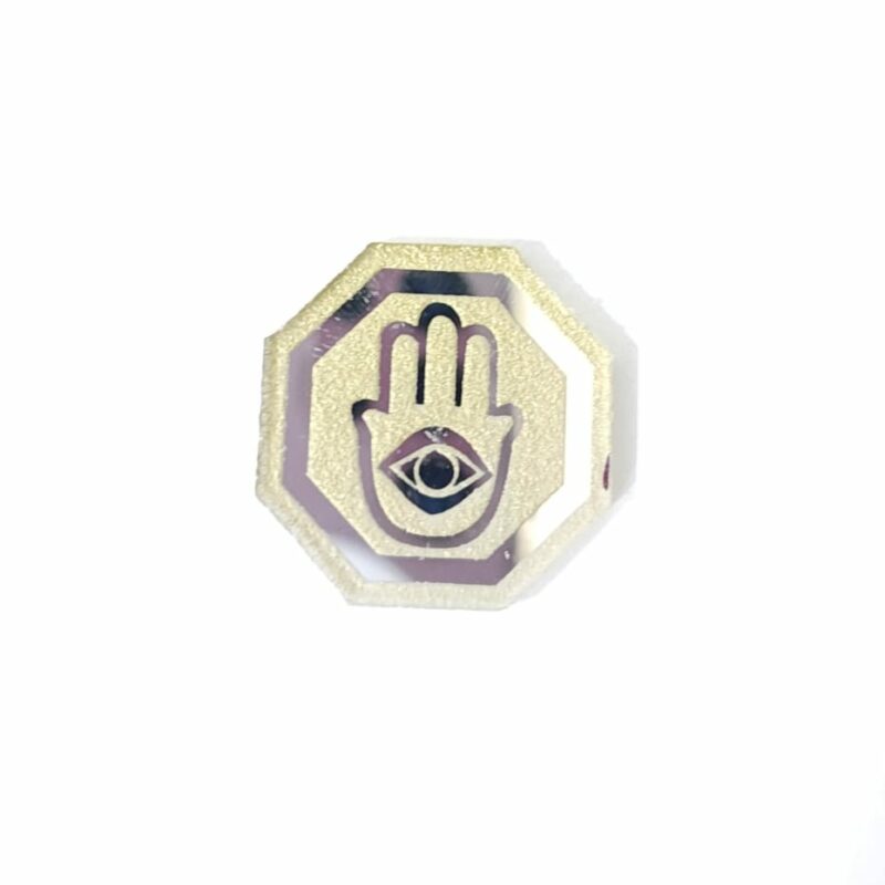 ESPEJO OCTAGONAL DE LA MANO DE FATIMA MINI DE BOLSILLO