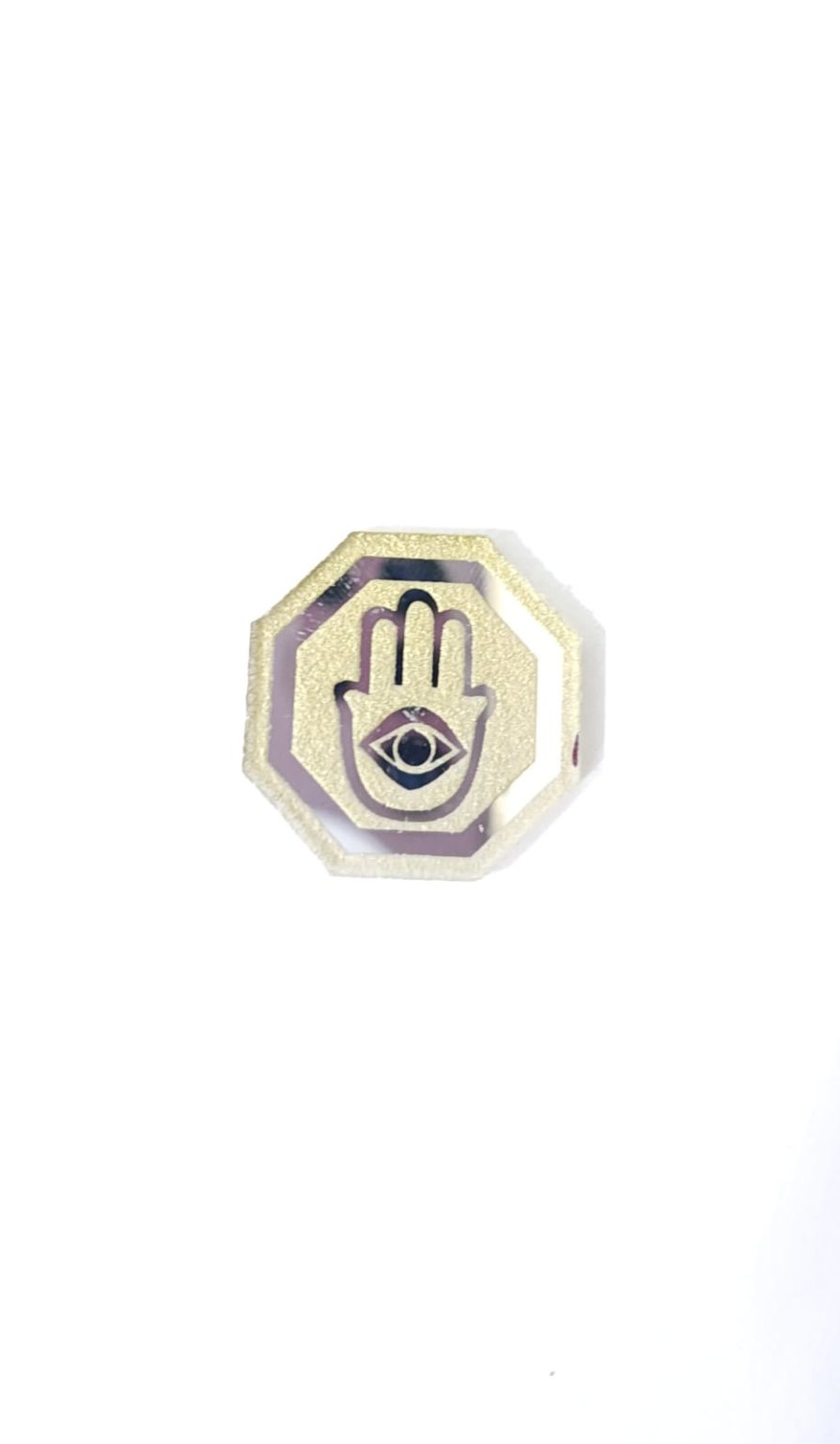 ESPEJO OCTAGONAL DE LA MANO DE FATIMA MINI DE BOLSILLO