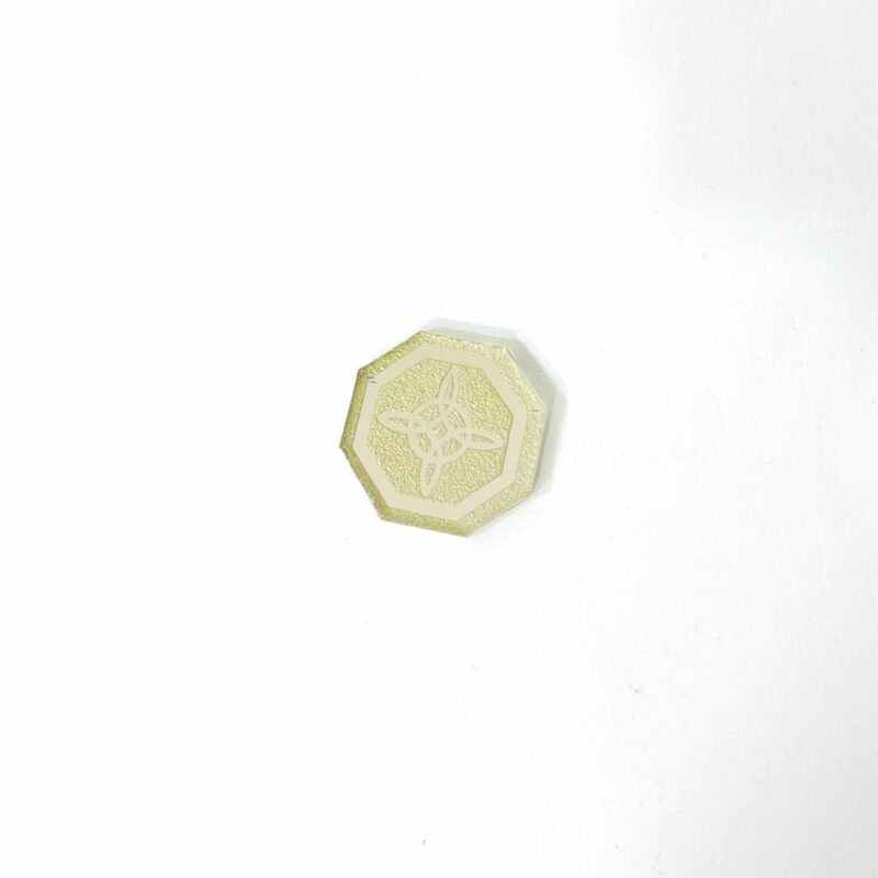 ESPEJO OCTAGONAL NUDO DE BRUJA MINI DE BOLSILLO