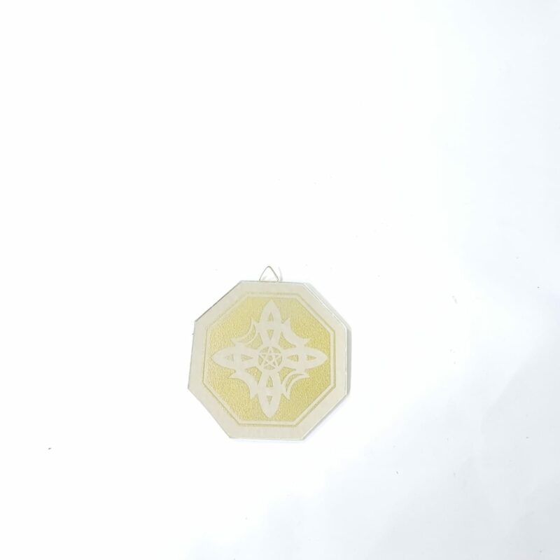 ESPEJO OCTAGONAL NUDO DE BRUJA 9 CM