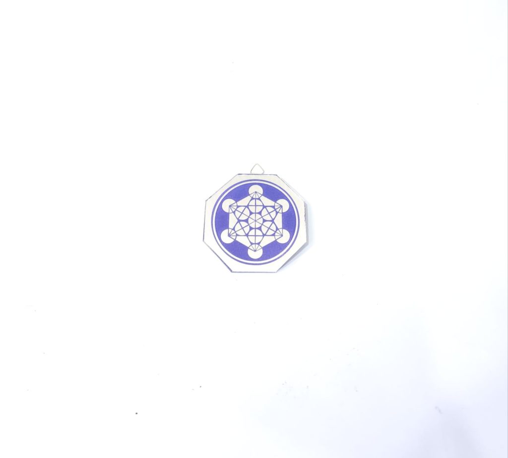 ESPEJO OCTAGONAL CUBO DE METATRÓN 9 CM