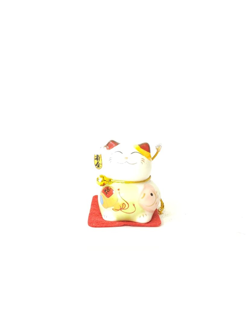 GATO LLAMA CLEINTE DE PORCELANA #3
