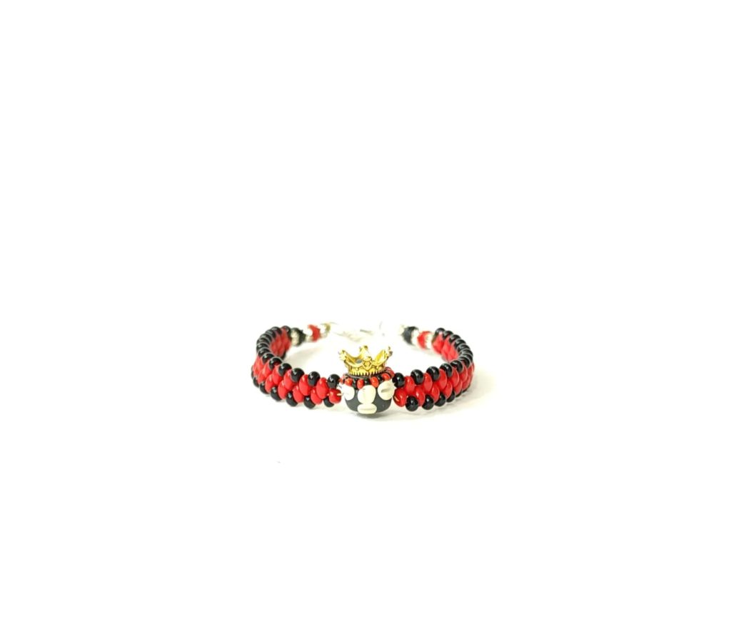 PULSERA DE SANTERÍA CON CABEZA DE ELEGGUA