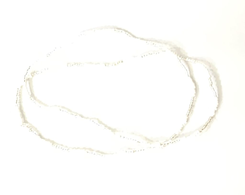 COLLAR O ELEKE DE SANTERÍA DE OBATALÁ