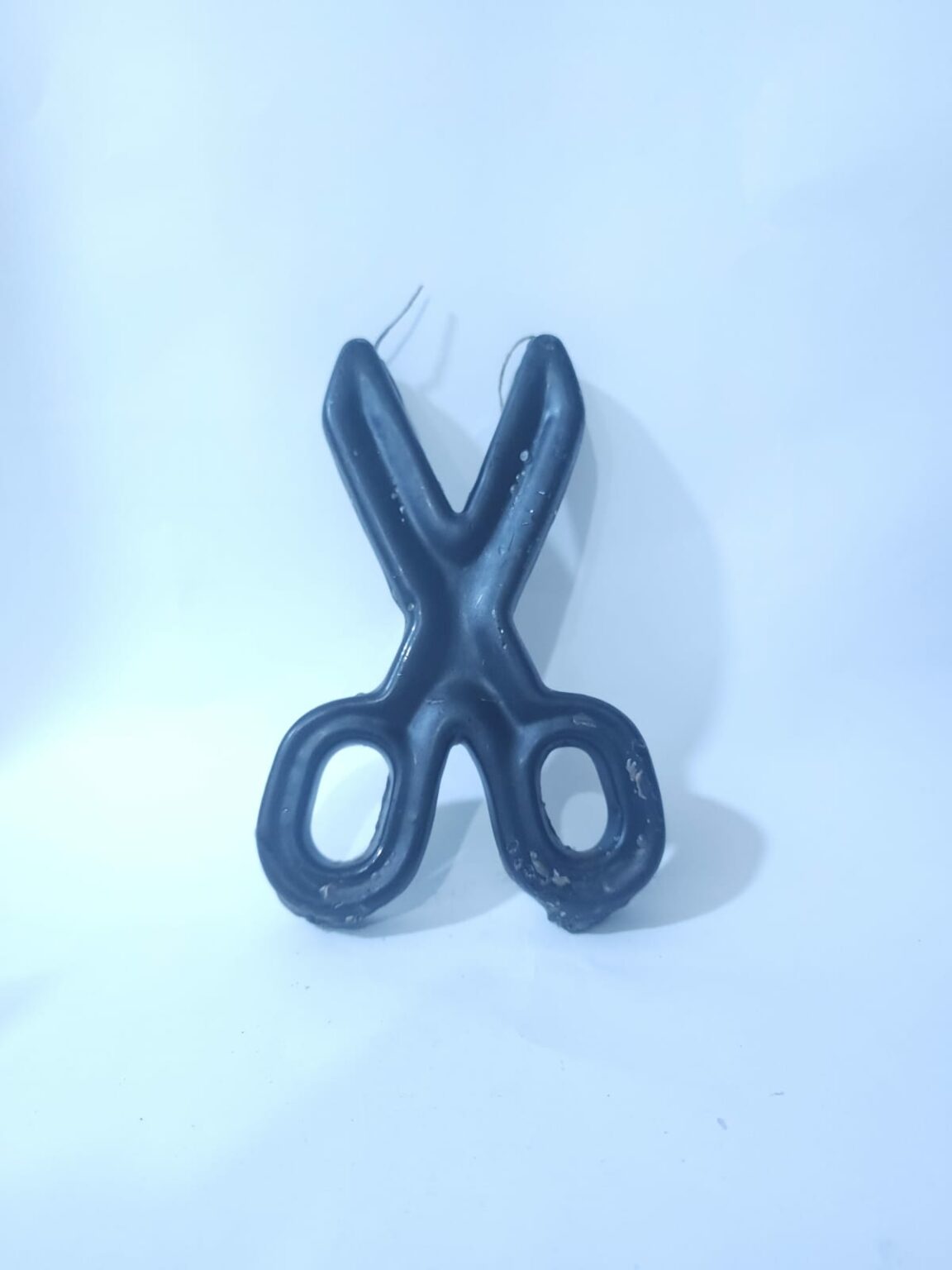 VELADORA DE RIJERAS NEGRA