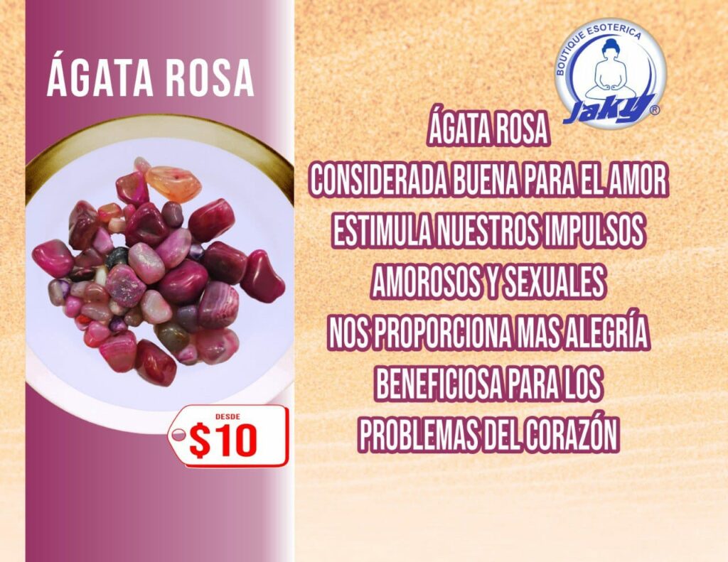 CUARZO AGATA ROSA (POR PIEZA)