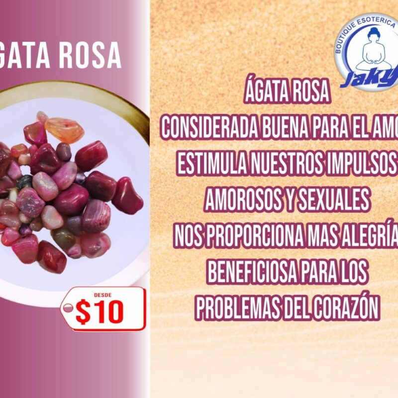 CUARZO AGATA ROSA (POR PIEZA)