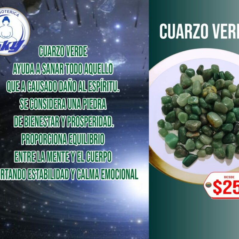 CUARZO VERDE (POR PIEZA)