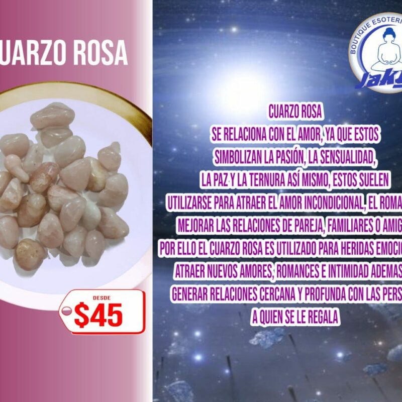 CUARZO ROSA (POR PIEZA)
