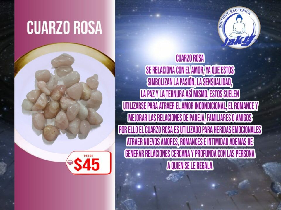 CUARZO ROSA (POR PIEZA)
