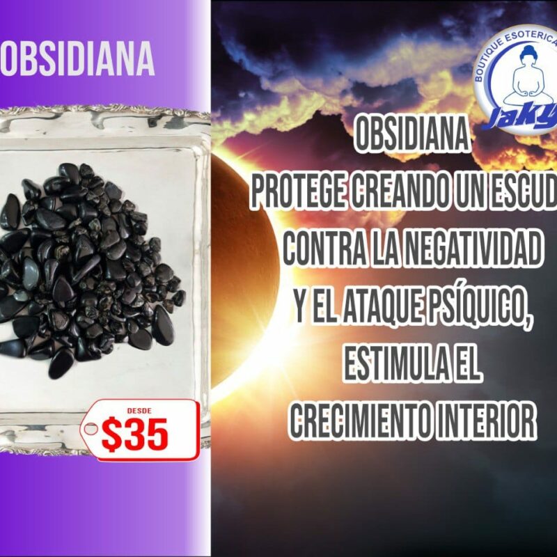 CUARZO OBSIDIANA (POR PIEZA)