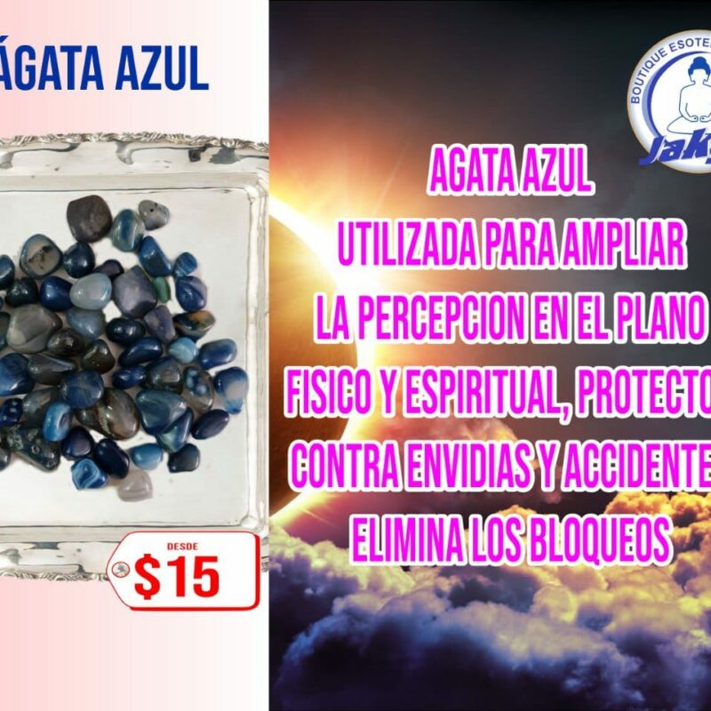 CUARZO ÁGATA AZUL (POR PIEZA)