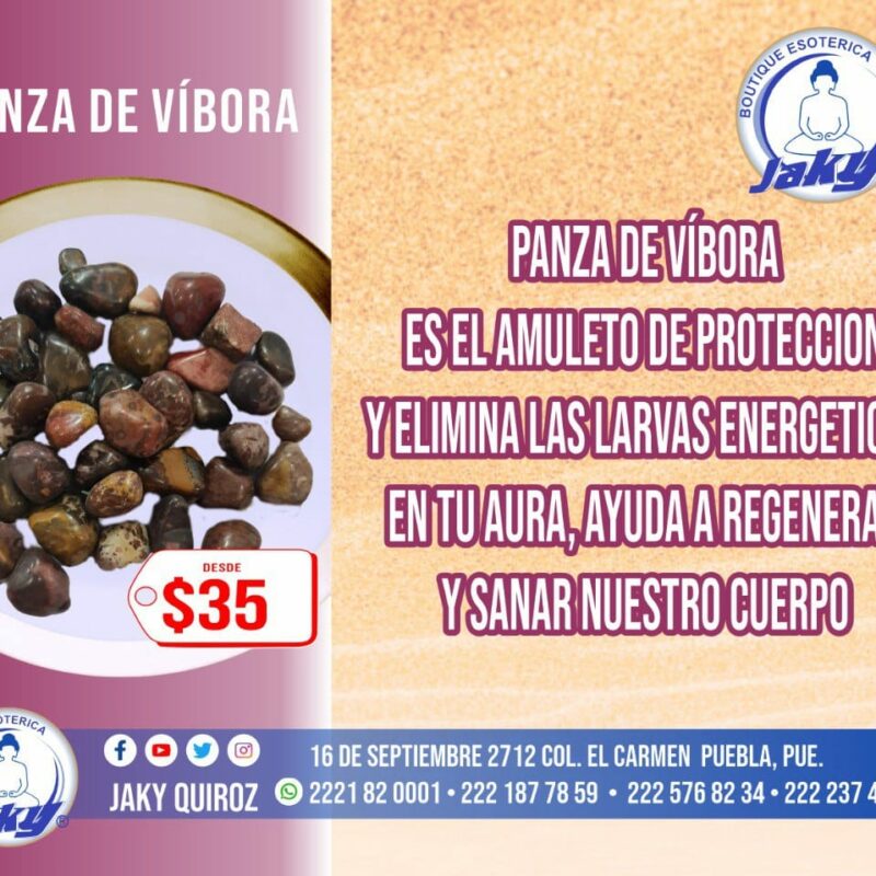 CUARZO PANZA DE VÍBORA (POR PIEZA)