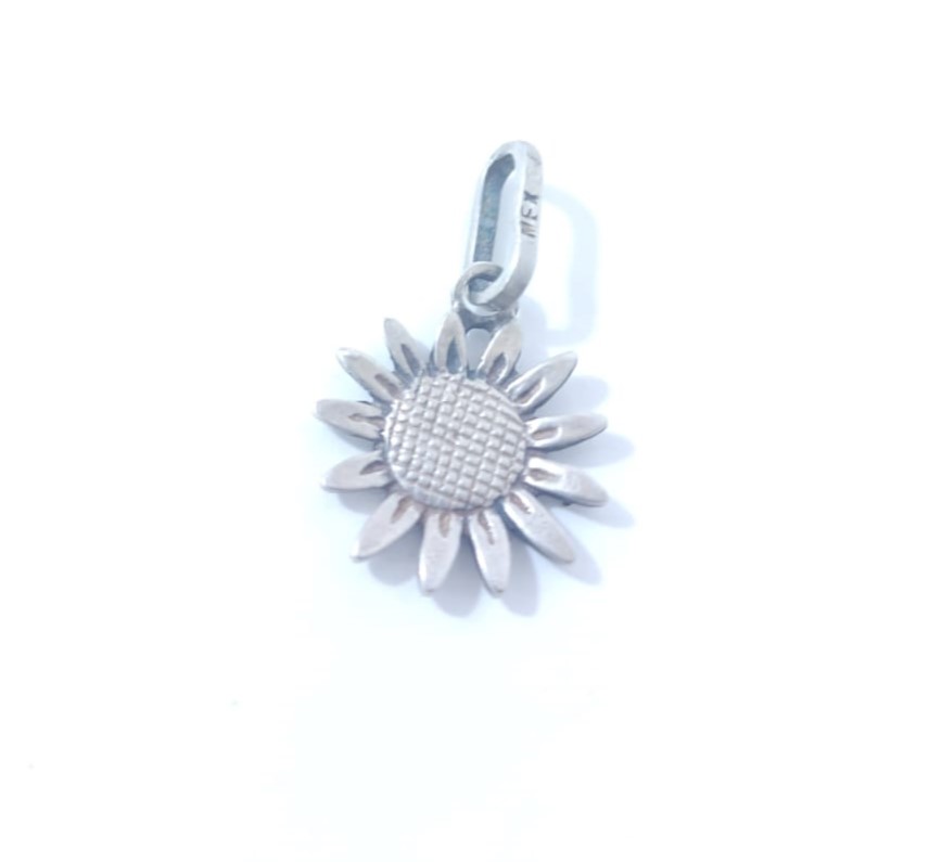 DIJE GIRASOL PLATA