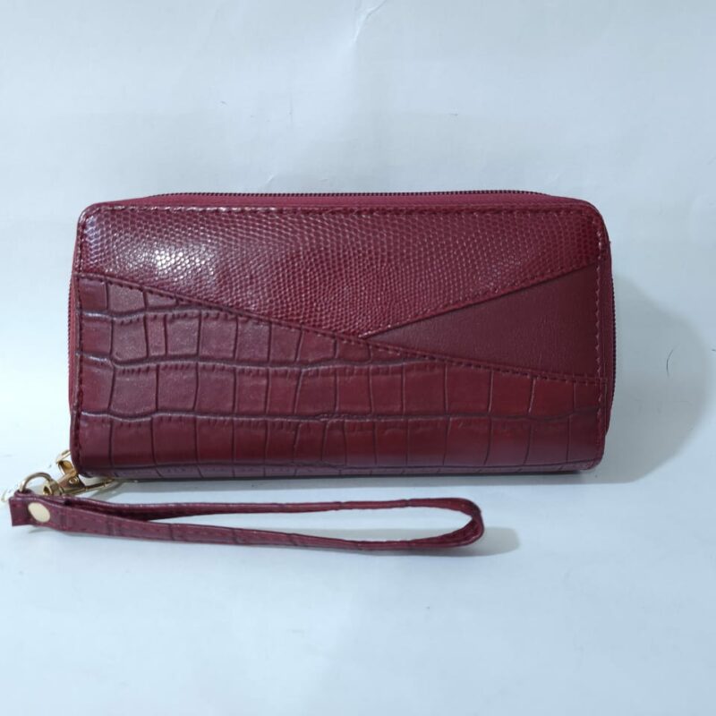CARTERA DE DAMA GUINDA