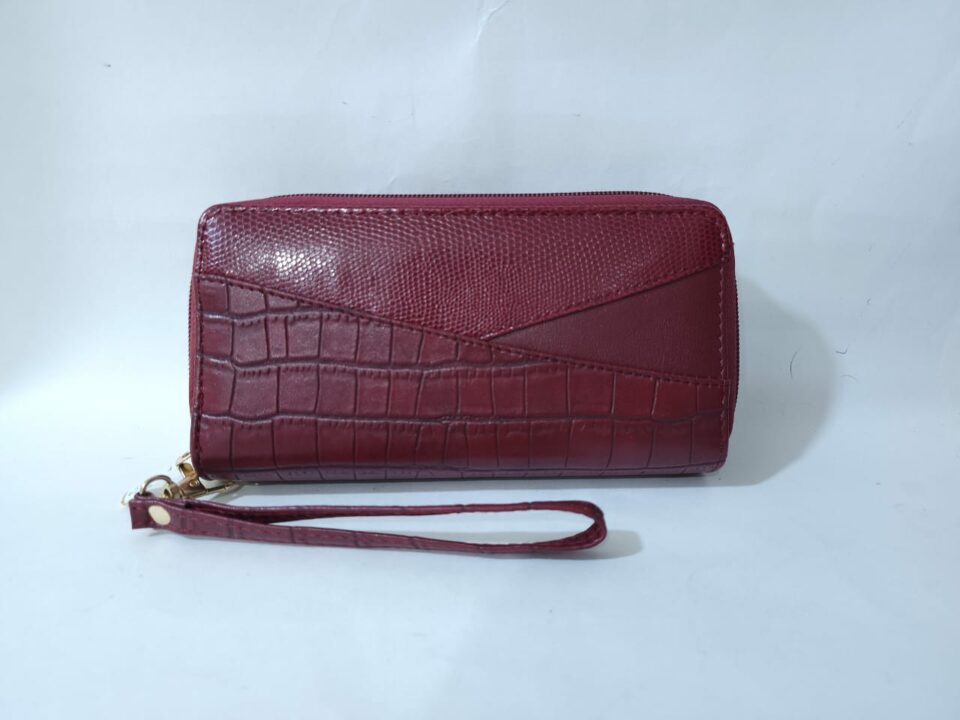 CARTERA DE DAMA GUINDA