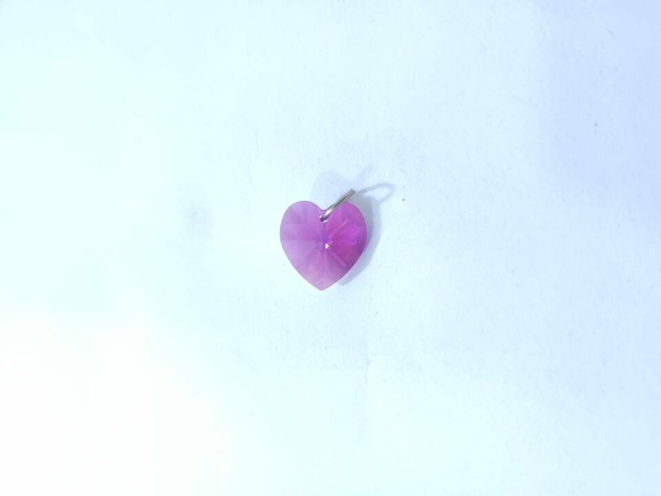 DIJE CORAZÓN SWAROSKY MINI MORADO
