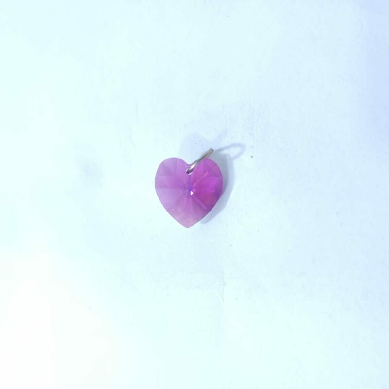 DIJE CORAZÓN SWAROSKY CHICO MORADO