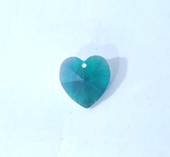 DIJE CORAZÓN SWAROSKY MINI VERDE FUERTE