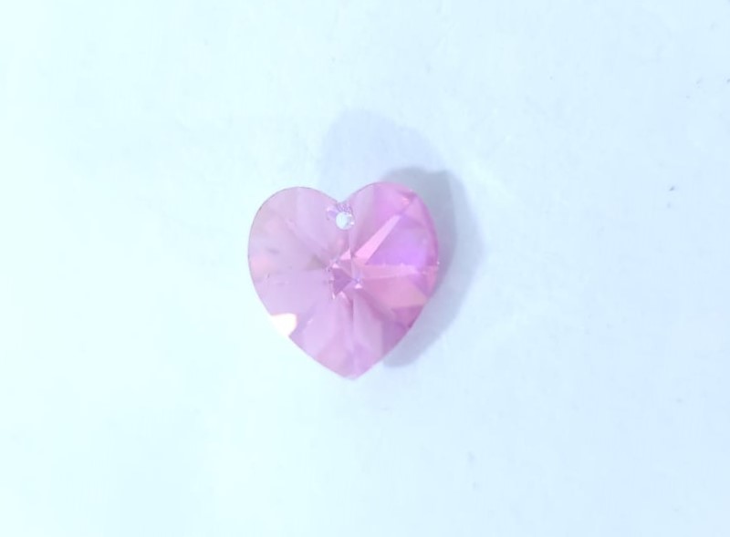 DIJE CORAZÓN SWAROSKY MINI ROSA
