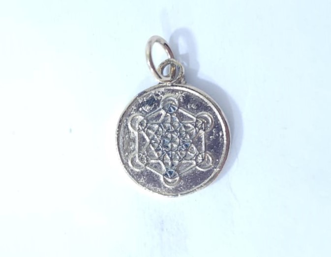 DIJE DE CUBO DE ARCANGEL METATRÓN REDONDO DORADO