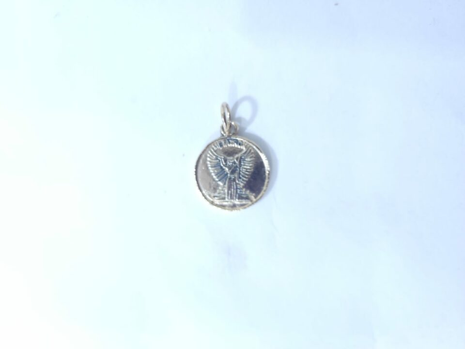 DIJE DE ARCÁNGEL METATRÓN REDONO DORADO