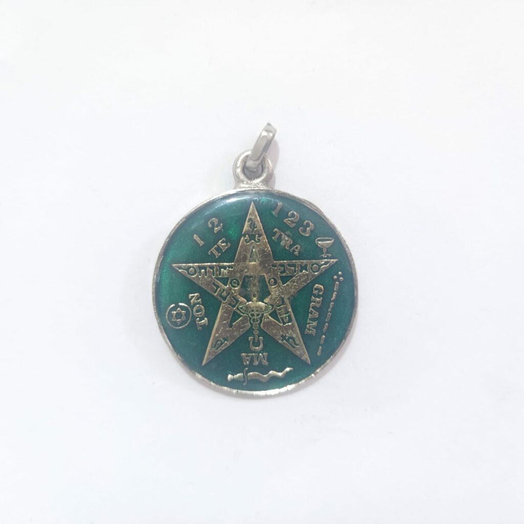 DIJE DE TETRAGRAMATÓN VERDE