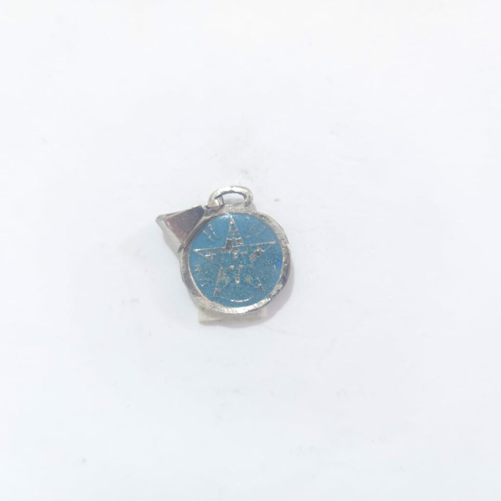 DIJE DE TETRAGRAMATÓN AZUL MINI