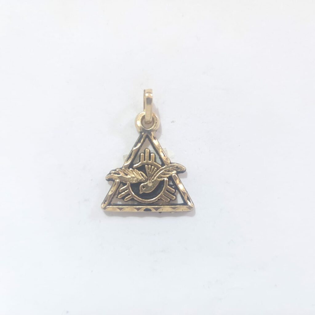 DIJE ESPÍRITU SANTO CHAPA DE ORO