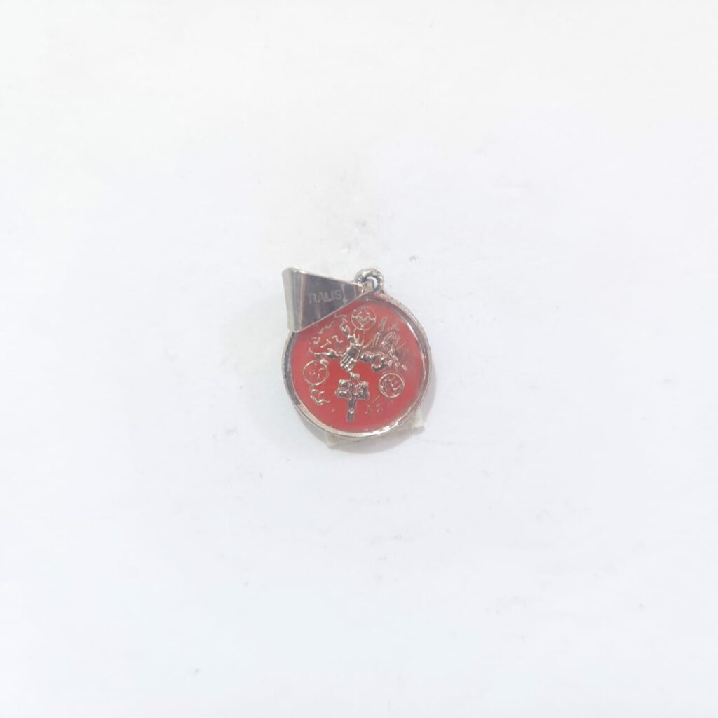 DIJE CRUZ DE CARAVACA MINI ROJO