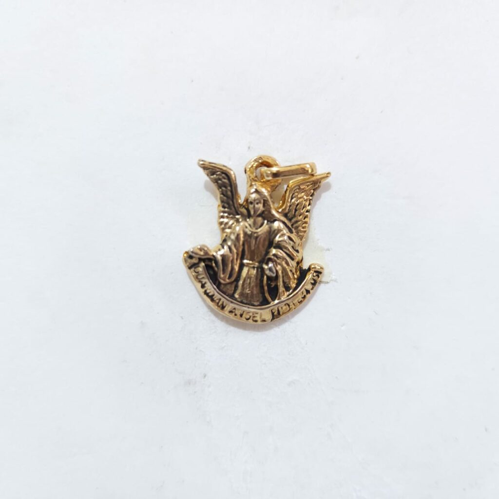 DIJE DE ÁNGEL GUARDIÁN CHAPA DE ORO