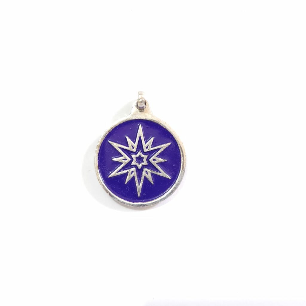 TALISMÁN ESTRELLA DE 12 PUNTAS MORADO (PROTECCIÓN, FUERZA Y PODER)