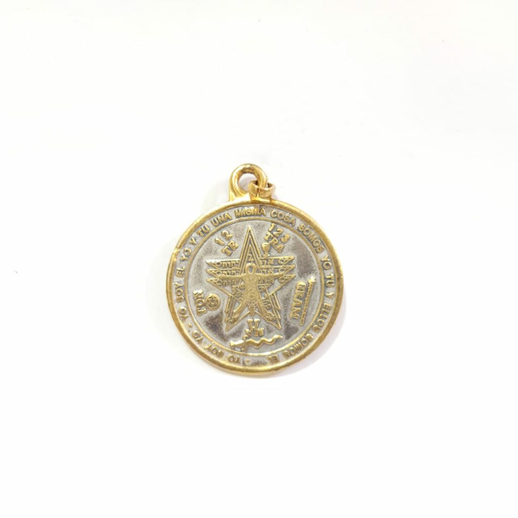 DIJE TRIPLE TETRAGRAMATÓN 7 METALES