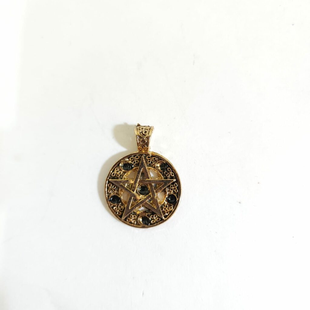 DIJE TETRAGRAMATÓN CHAPA DE ORO CHICO