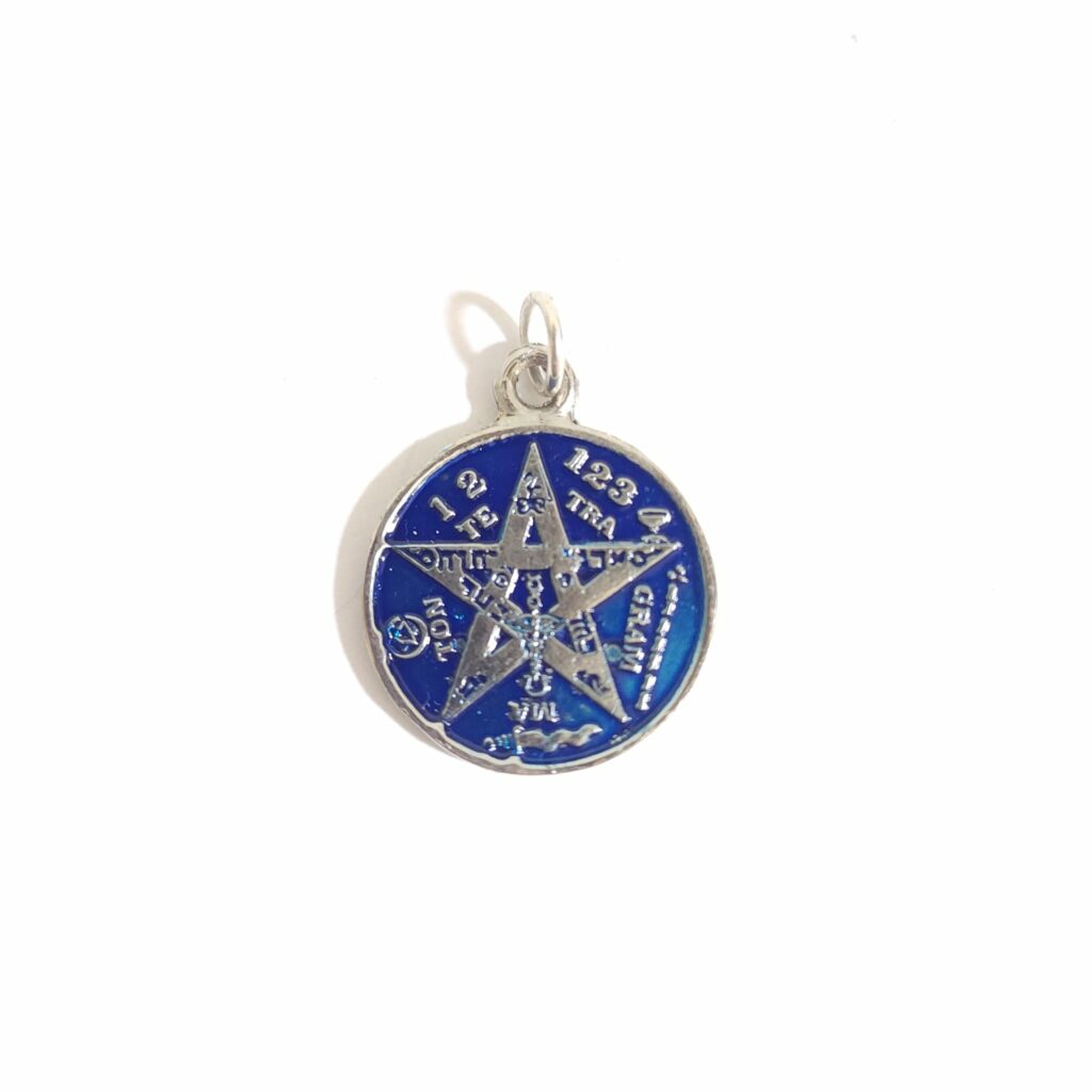 DIJE TETRAGRAMATÓN AZUL