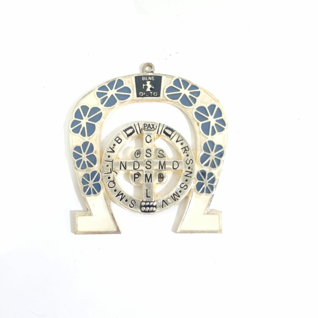 HERRADURA DE LA SUERTE CON SAN BENITO 10 CM