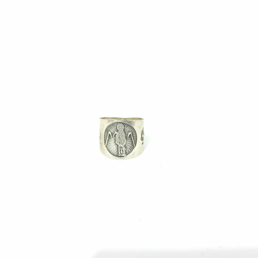ANILLO DE SANTA MUERTE DE PLATA #9