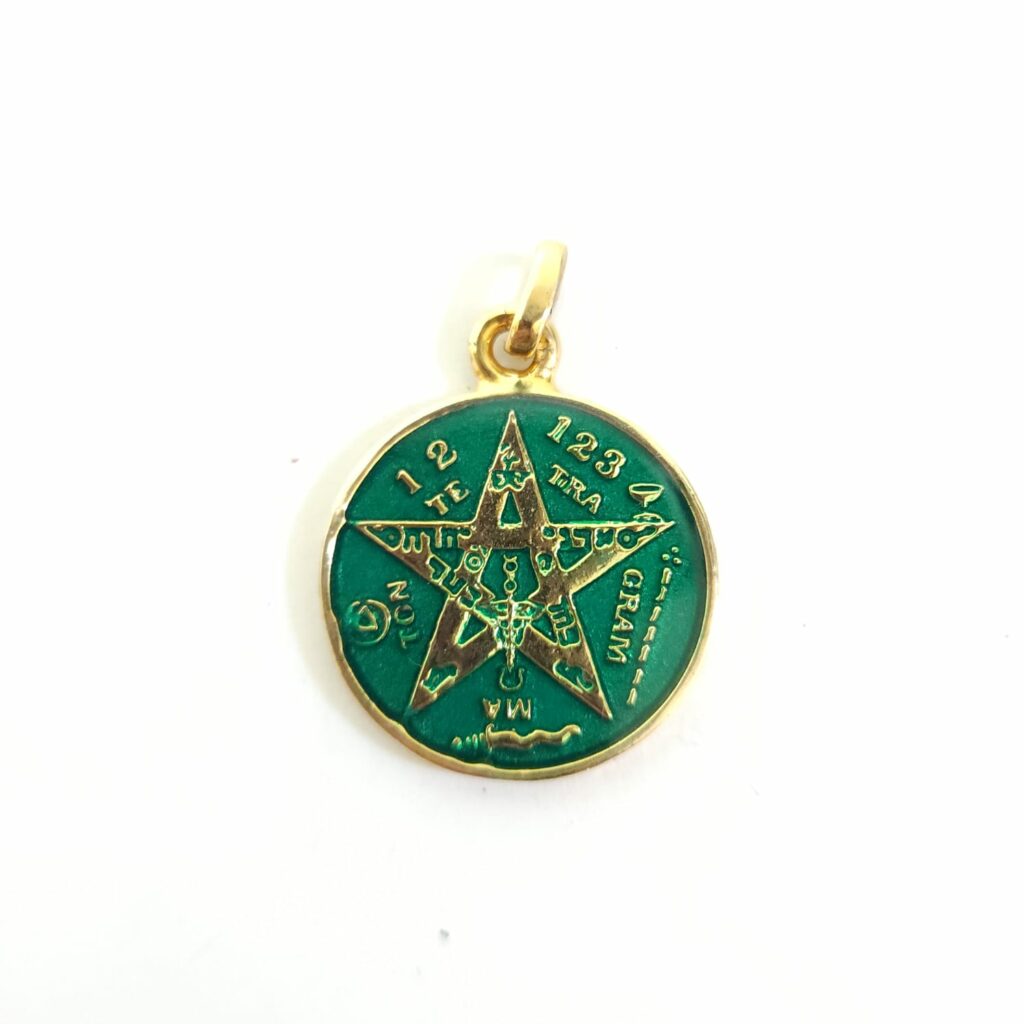 DIJE DE TETRAGRAMATÓN VERDE
