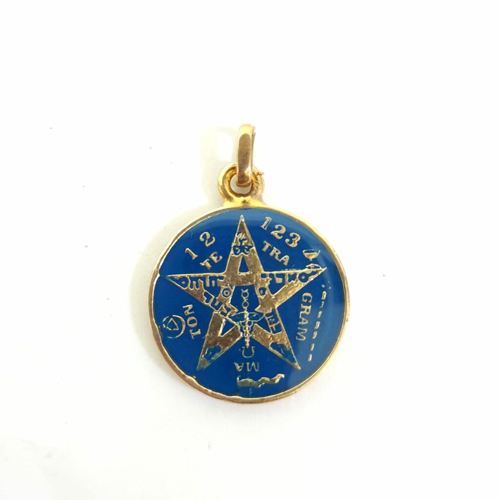 DIJE TETRAGRAMATÓN AZUL