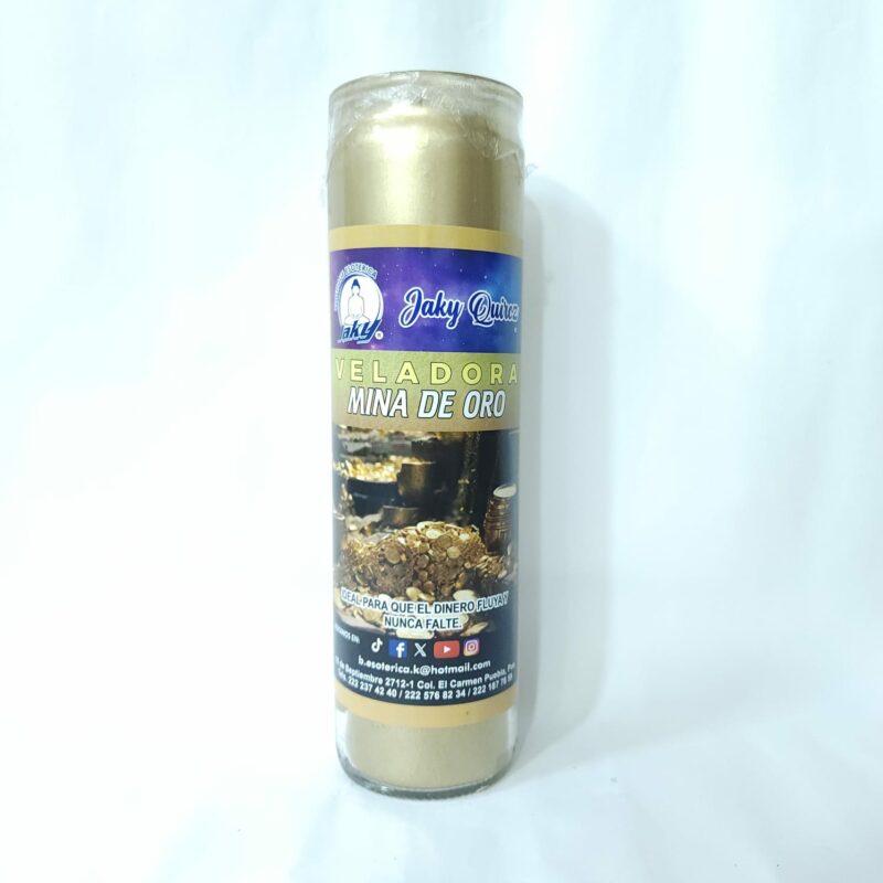 VELADORA DE VASO MINA DE ORO PREPARADA