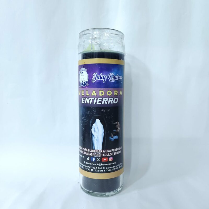 VELADORA DE VASO ENTIERRO PREPARADA