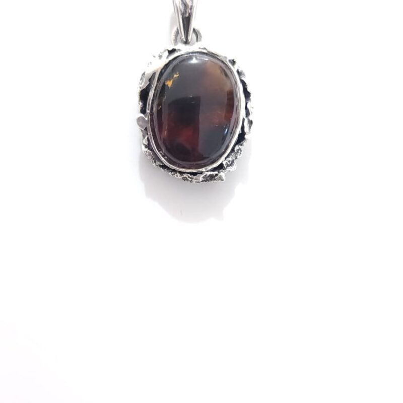 DIJE DE CUARZO MONTADO EN PLATA
